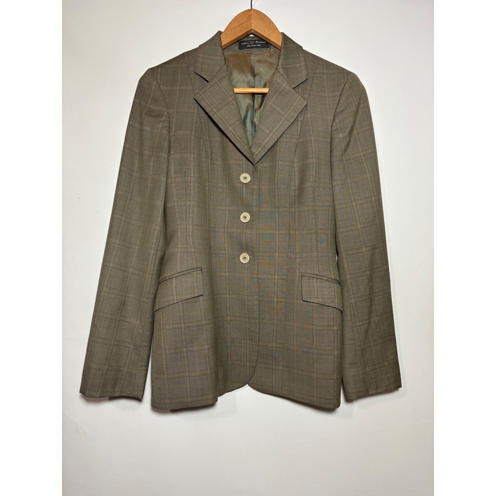 RJ Classics Equestrian Show‎ Blazer Women's 2L Plaid Hunter Jumper Riding Jacket